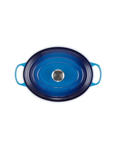 Le Creuset Braad- / Stoofpan Signature ovaal Azure 31cm 6,3l