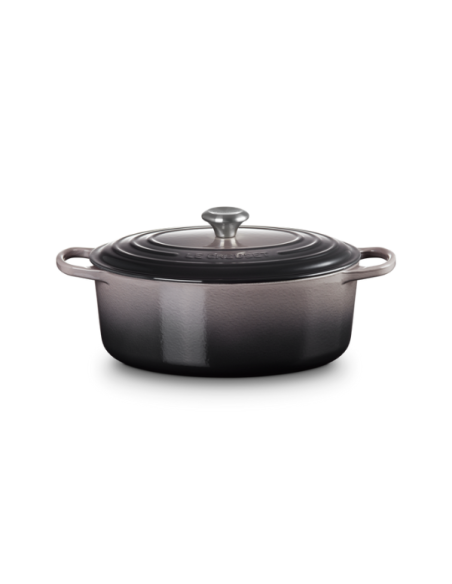 Le Creuset Braad- / Stoofpan Signature ovaal Flint 31cm 6,3l