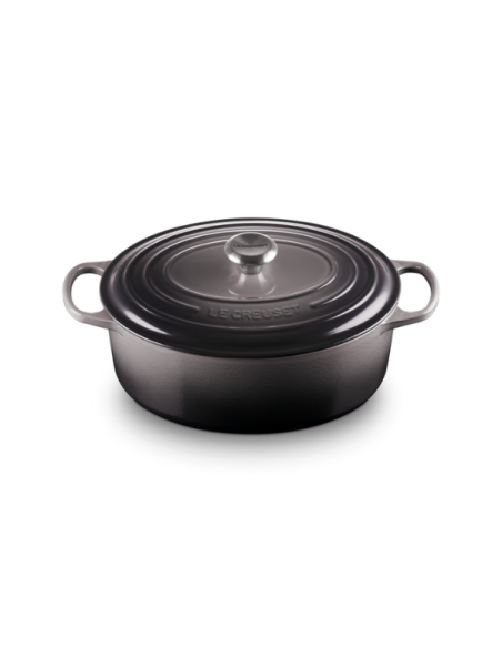 Le Creuset Braad- / Stoofpan Signature ovaal Flint 31cm 6,3l