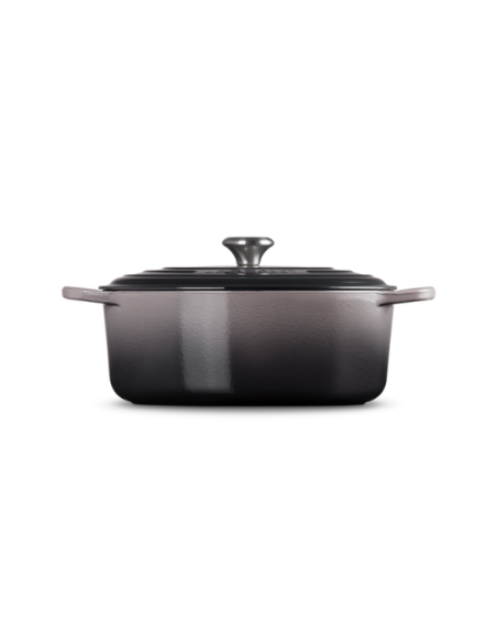 Le Creuset Braad- / Stoofpan Signature ovaal Flint 31cm 6,3l