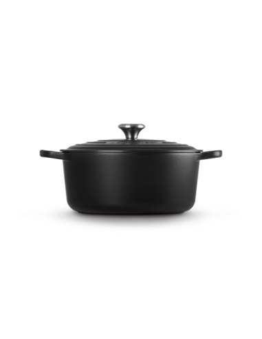 Le Creuset Braad- / Stoofpan Signature rond Mat Zwart 28cm 6,7l