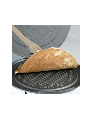 Cloer Wafelijzer RVS IJshoorn, stroopwafel, kniepertje 15 cm