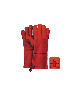 Feuermeister paar  Leren (BBQ) Handschoenen Rood Size 10 / L