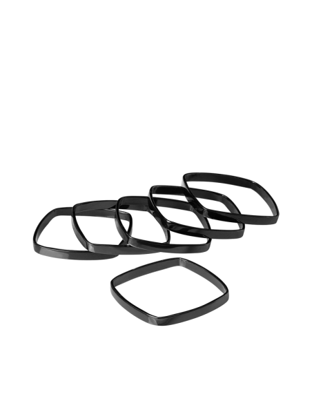 Blomus Set-6 servetringen Fino Zwart 