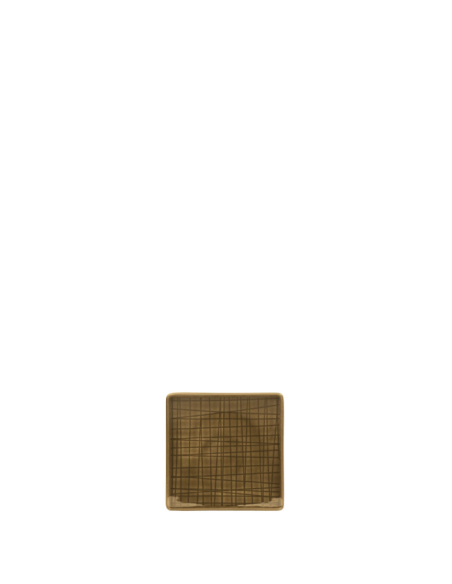 Rosenthal Mesh Side Plate Vierkant 9 cm Walnut