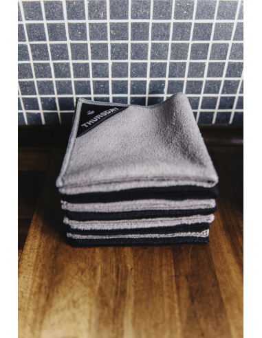 Klud vaatdoekjes Black - Set van 7