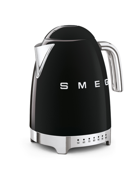 Smeg Waterkoker instelbaar 1,7 L. Zwart