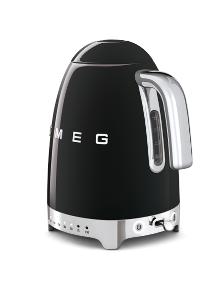 Smeg Waterkoker instelbaar 1,7 L. Zwart