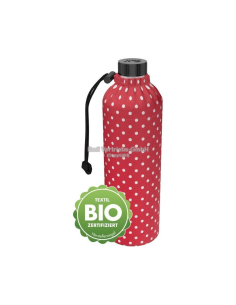 Glazen drinkfles met mantel 0,75 L Stippen