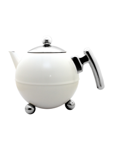 Dubbelwandige Theepot Duet Bella Ronde Roomwit 1,2 L