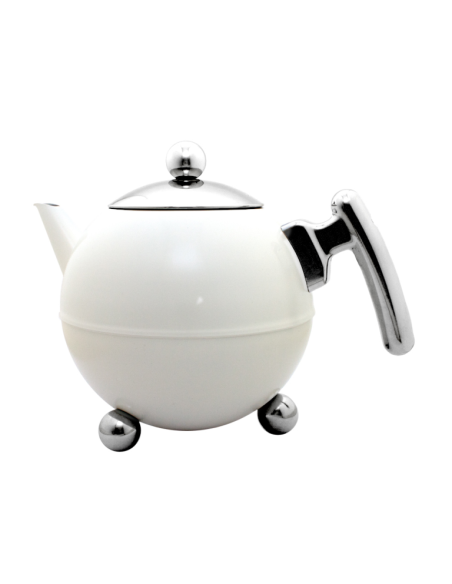 Dubbelwandige Theepot Duet Bella Ronde Roomwit 1,2 L