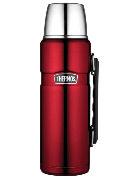 Thermosfles RVS 1,2L., rood
