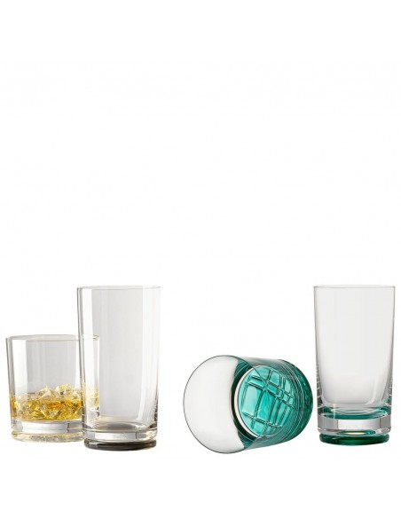 Drinkglas Klein Mesh Aqua