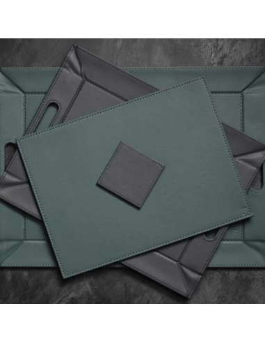 Dienblad 45 x 35 cm Petrol/Antraciet