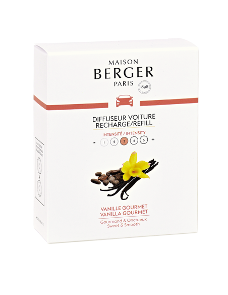Maison Berger Autoparfum Navulling 2x Vanille Gourmet