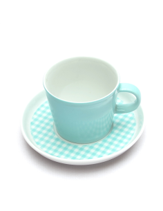Cucina Koffiekop en schotel mintgroen