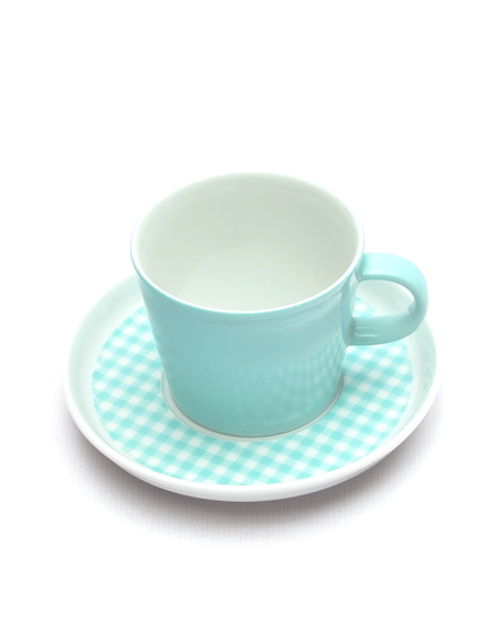 Cucina Koffiekop en schotel mintgroen