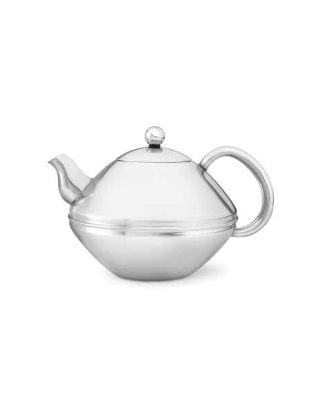Dubbelwandige Theepot Minuet Ceylon glazend RVS 1,4L