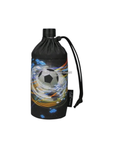 Drinkfles met mantel 0,4L. Voetbal