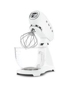 Smeg Mixer & Keukenmachine Wit met glazen kom