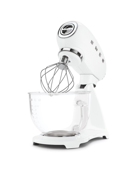 Smeg Mixer & Keukenmachine Wit met glazen kom