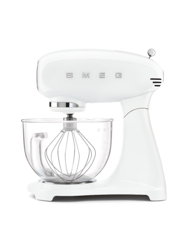 Smeg Mixer & Keukenmachine Wit met glazen kom