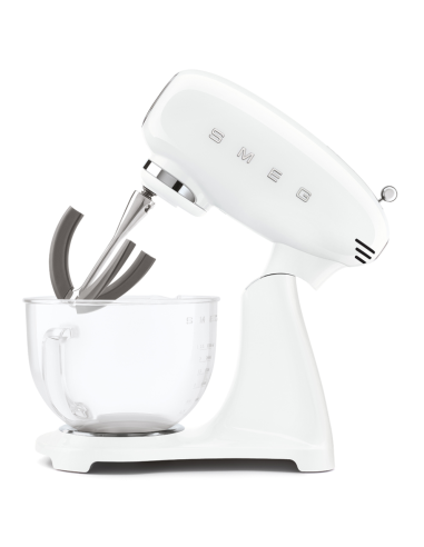 Smeg Mixer & Keukenmachine Wit met glazen kom