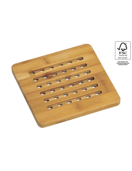Panonderzetter bamboe vierkant 19 cm