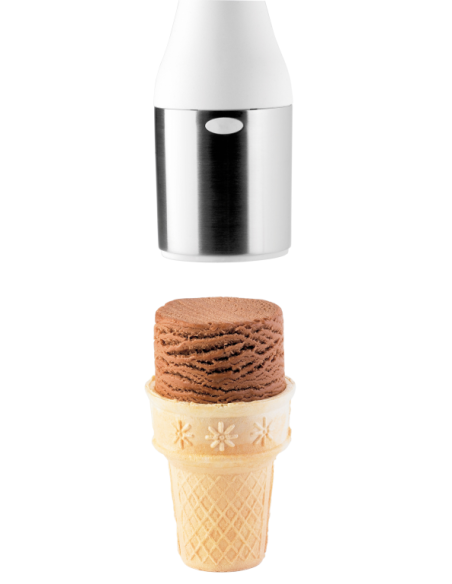 Cuisipro IJsstapel Schep Wit / Ice Cream Scoop & Stack