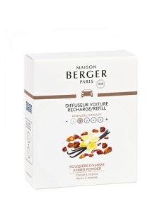Maison Berger Auto Navulling 2x Amber Powder