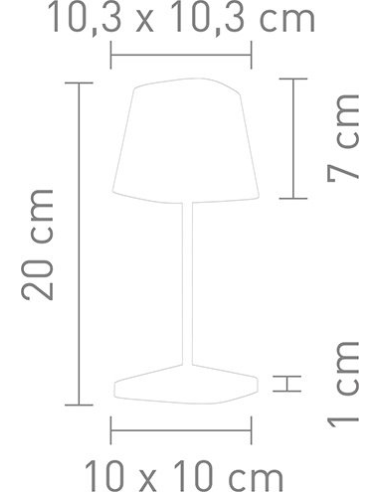 Villeroy Neapel-2 Led Tafellamp Antraciet