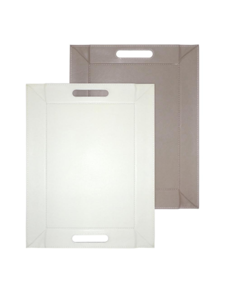 FreeForm Dienblad / Placemat 45 x 35 cm wit/taupe