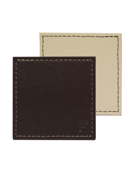 Set-4 onderzetter 10x10 cm Choco/creme