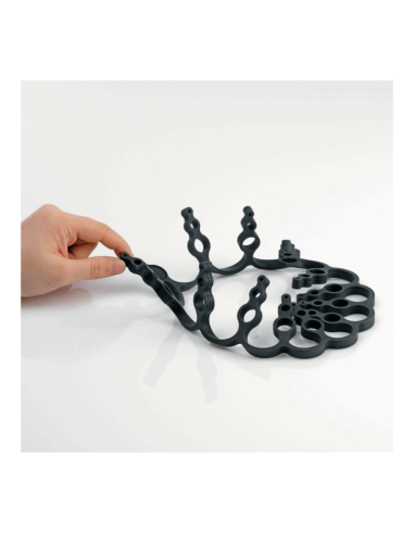 Set van 2 Onderzetters, siliconen Rood (14 + 16 cm)