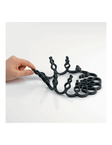 Set van 2 Onderzetters, siliconen Rood (14 + 16 cm)