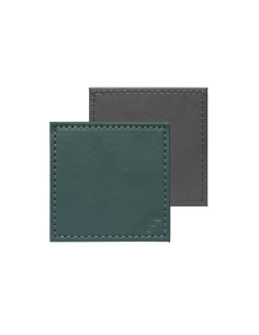 Set-4 onderzetter 10x10 cm Petrol/Antraciet