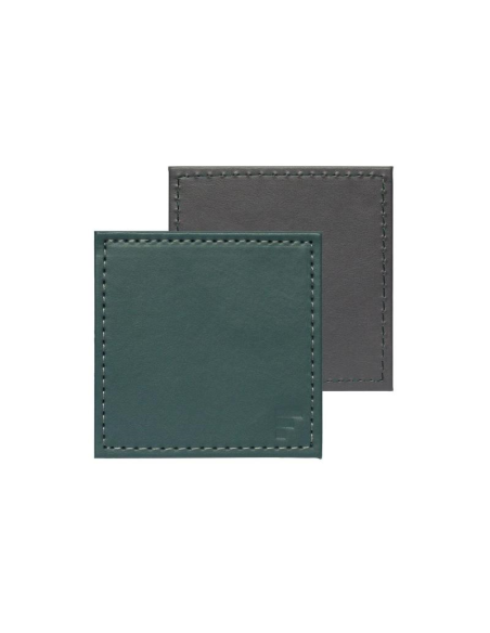 Set-4 onderzetter 10x10 cm Petrol/Antraciet