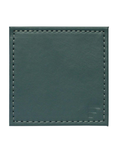 Set-4 onderzetter 10x10 cm Petrol/Antraciet