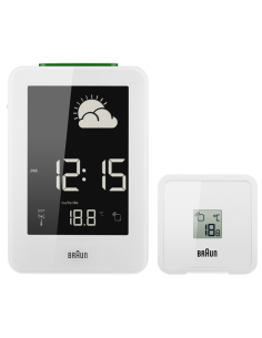 BRAUN WEERSTATION KLOK WIT