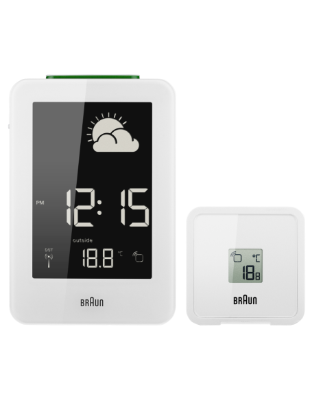 BRAUN WEERSTATION KLOK WIT