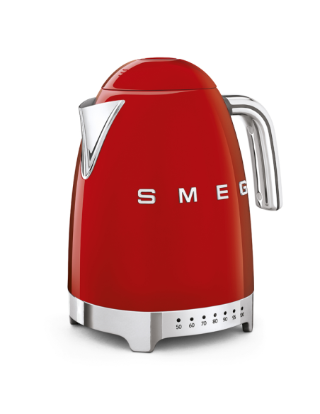 Smeg Waterkoker instelbaar 1,7 L. Rood