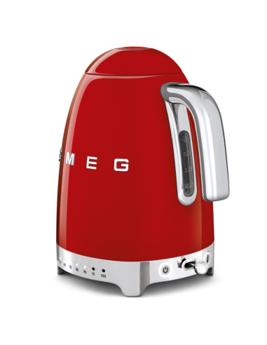 Smeg Waterkoker instelbaar 1,7 L. Rood