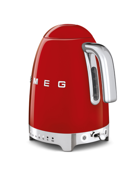 Smeg Waterkoker instelbaar 1,7 L. Rood