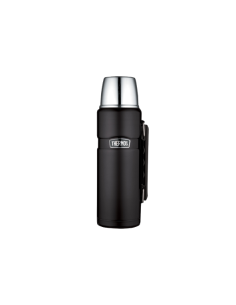Thermosfles Stainless King RVS 1,2L mat zwart