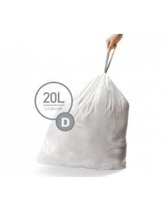 Simplehuman Sure Fit Liner Code D 20L 20 Stuks