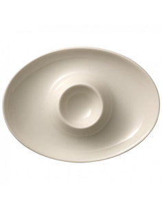 Royal eierdop met rand 12,5 cm (wit)