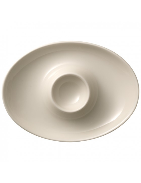 Royal eierdop met rand 12,5 cm (wit)