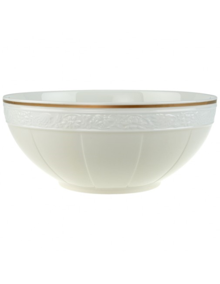Ivoire schaal rond diep 24 cm (nr.2)