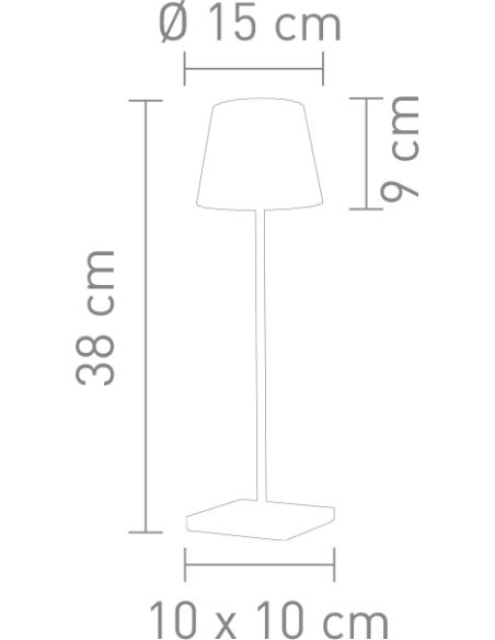 Troll 2.0 Outdoor Tafellamp Blauw