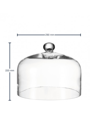 Glazen Stolp Vintage voor taartschotel 29 cm